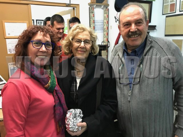 Visita de la alcaldesa Doña Manuela Carmena