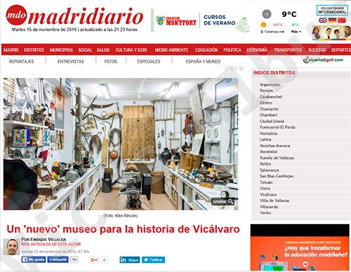 Los medios de hacen eco de nuestro museo renovado