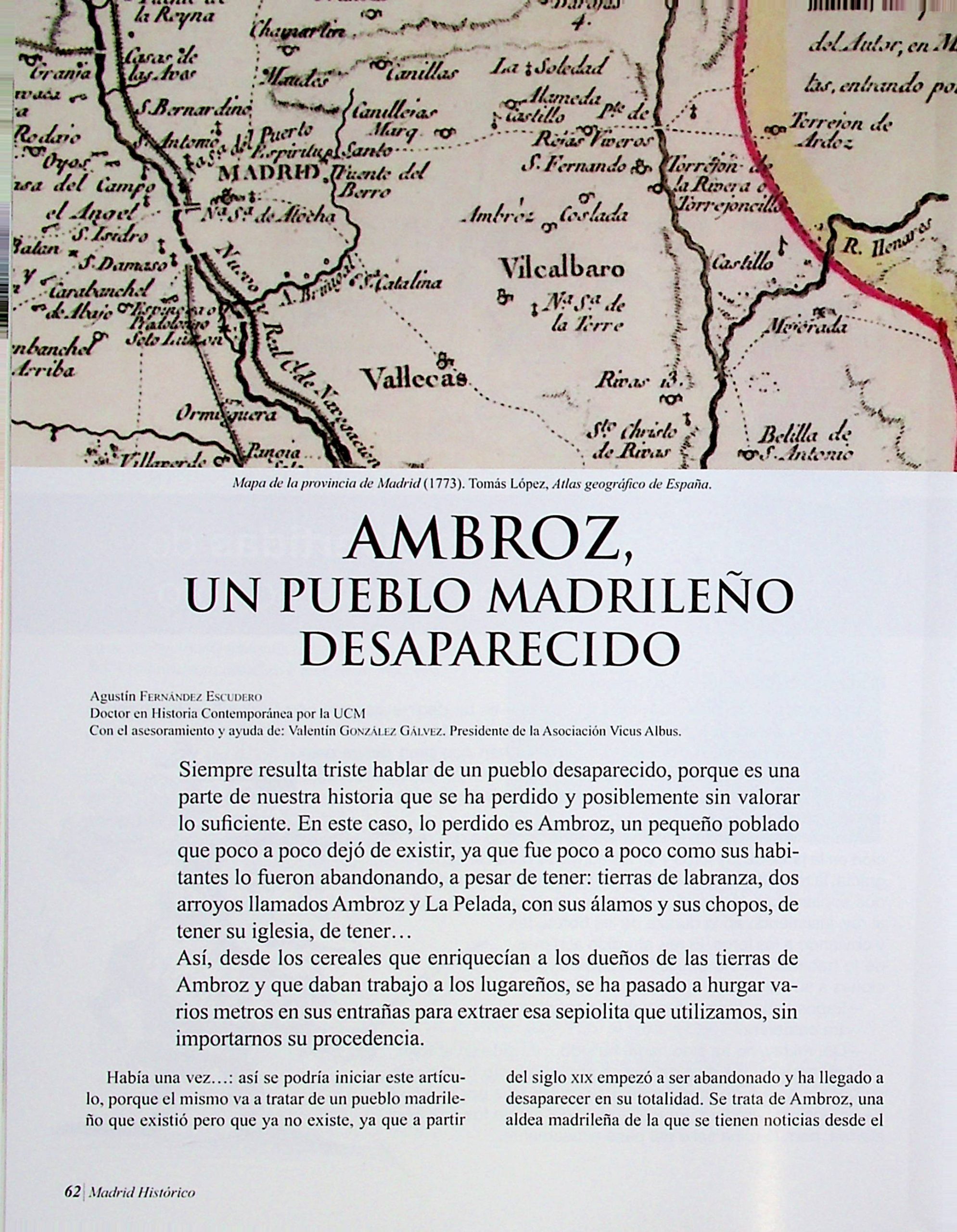 Ambroz, un pueblo madrileño desaparecido
