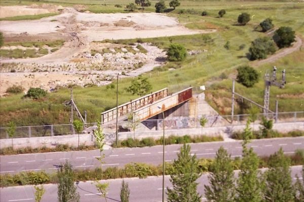 Demolición del último vestigio del Ferrocarril del Tajuña en Vicálvaro