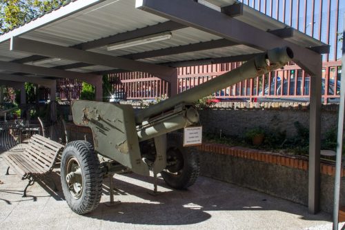 Cañón Obus procedente del cuartel Capitán Guiloche de Vicálvaro.